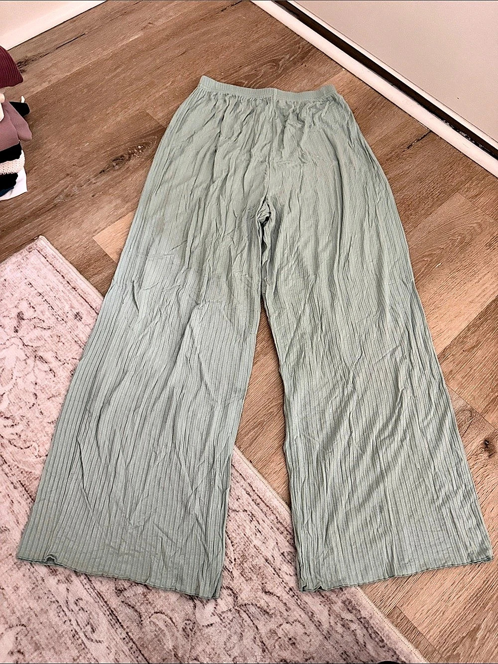 Sage Green Lounge Wide Leg Pants